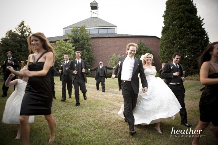 the run-away wedding party