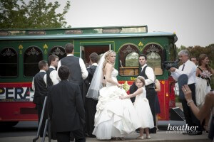 Then, the Marietta Trolley took us to the reception.