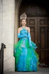 Pageant dress portrait