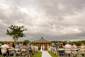 Ceremony by the lake.