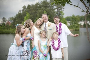 The 2 families come together as ONE.
