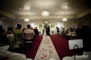 Rain brought the ceremony indoors (but that's okay!...it was beautiful)