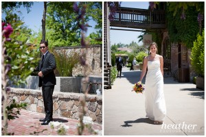 firstglance Kristy & Alex decided to see each other before the ceremony - I liked that a lot