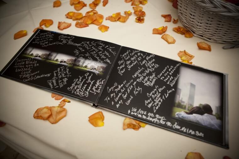This is the guest book I created for them - It turned out GREAT!