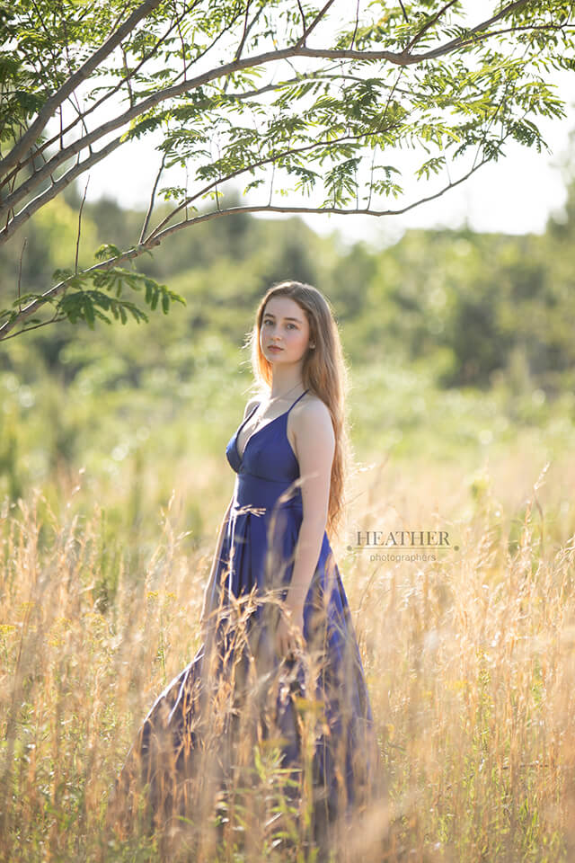 Girl in Golden Wispy Grasses