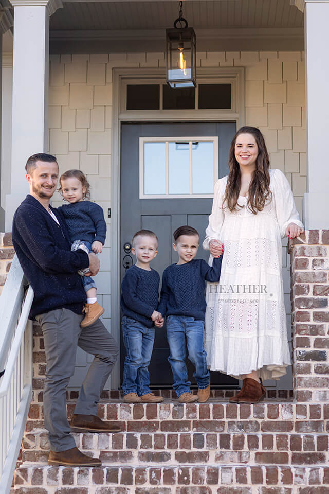 Family Photo on Front Porch